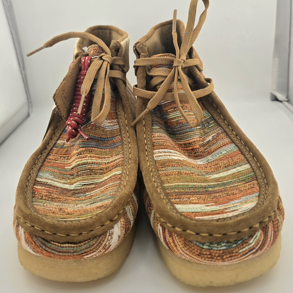 Clarks Multicolor Striped Moccasin Boots